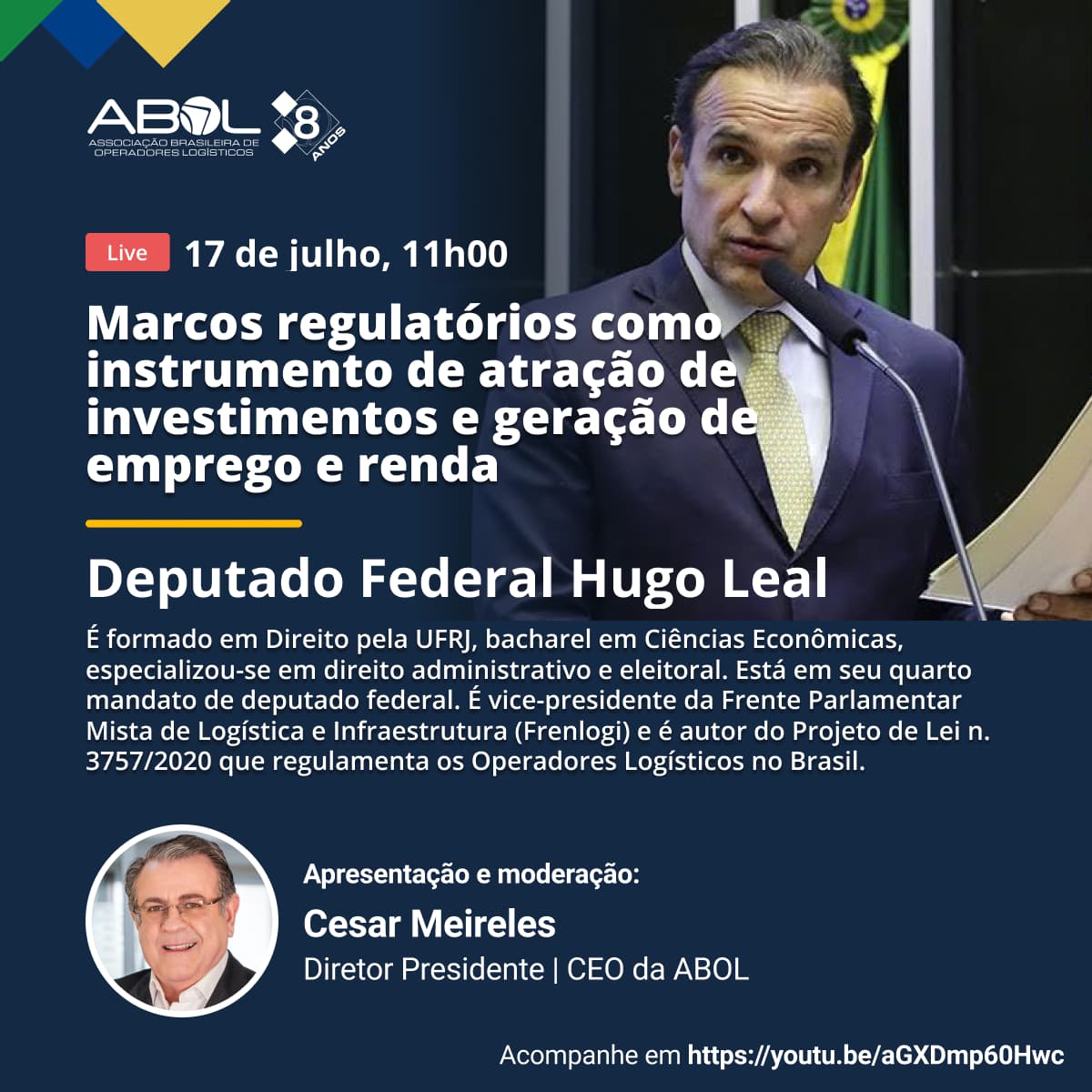 LIVE: Marcos regulatórios como instrumento de atração de investimentos e geração de emprego e renda