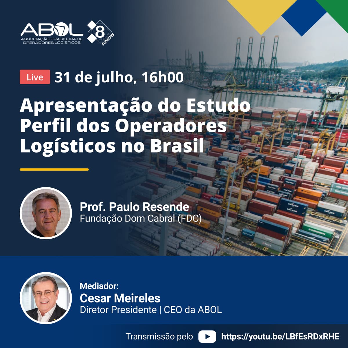 LIVE: Apresentação do Estudo Perfil dos Operadores Logísticos no Brasil